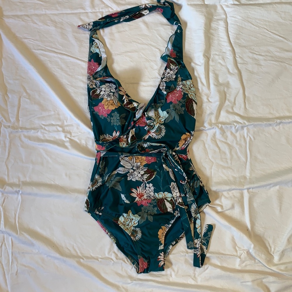 Modcloth Floral One piece Swimsuit